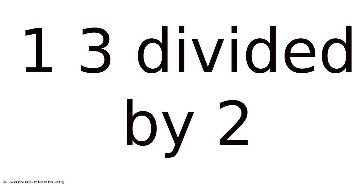 1 3 Divided By 2