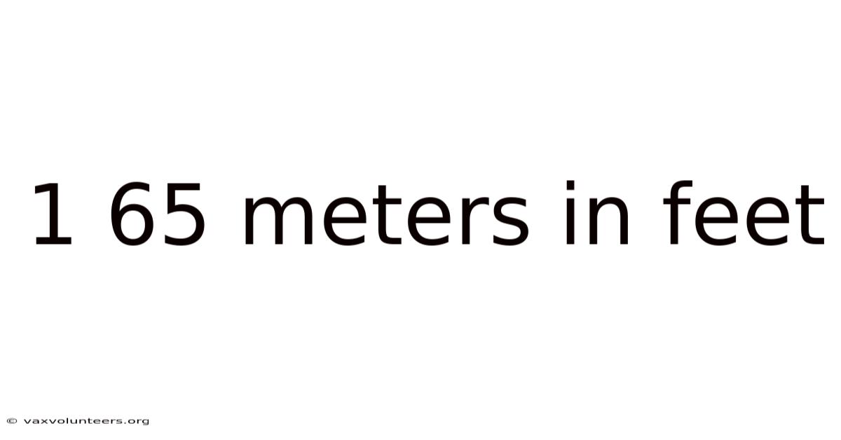 1 65 Meters In Feet