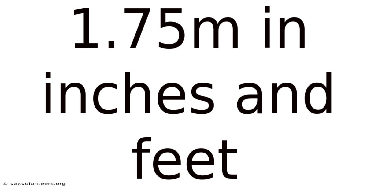 1.75m In Inches And Feet