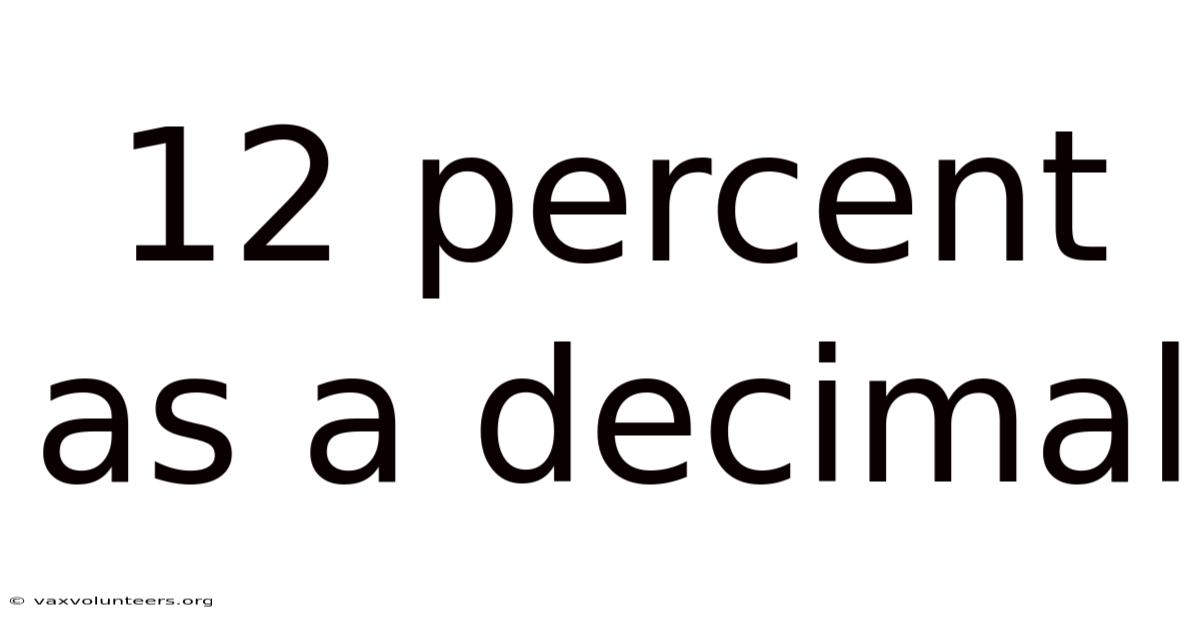 12 Percent As A Decimal