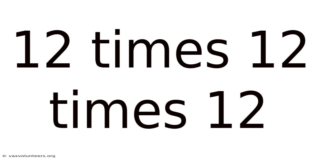 12 Times 12 Times 12