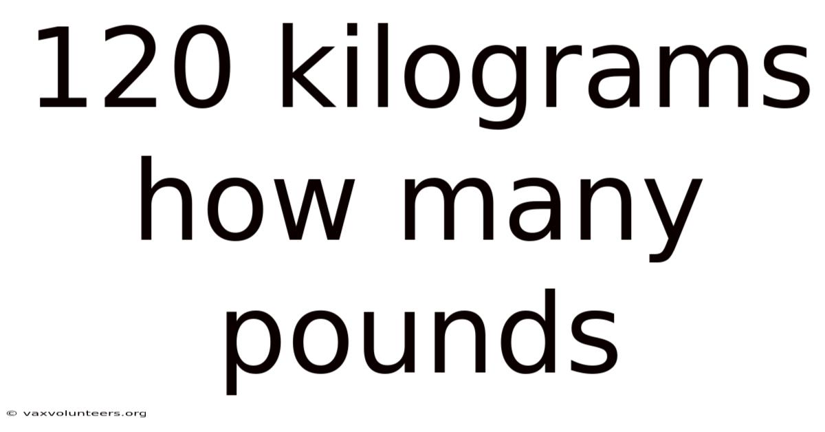 120 Kilograms How Many Pounds