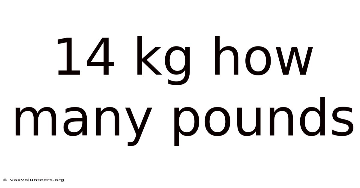 14 Kg How Many Pounds