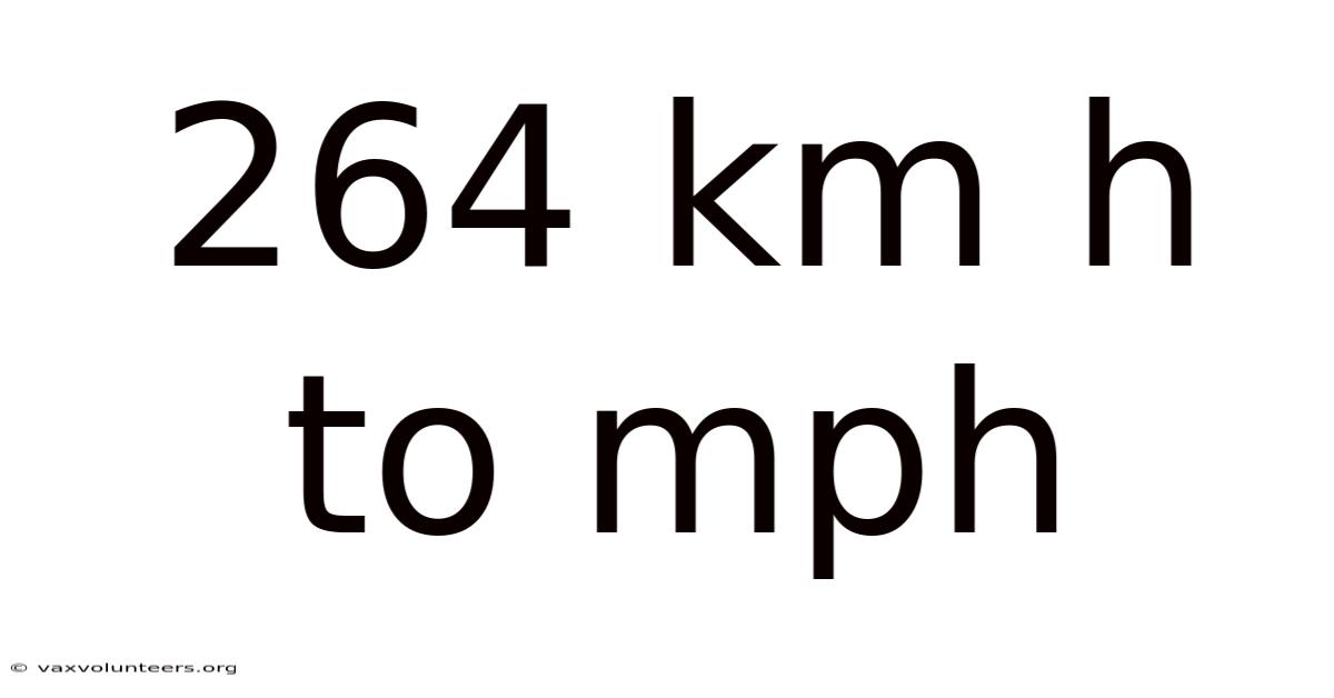 264 Km H To Mph