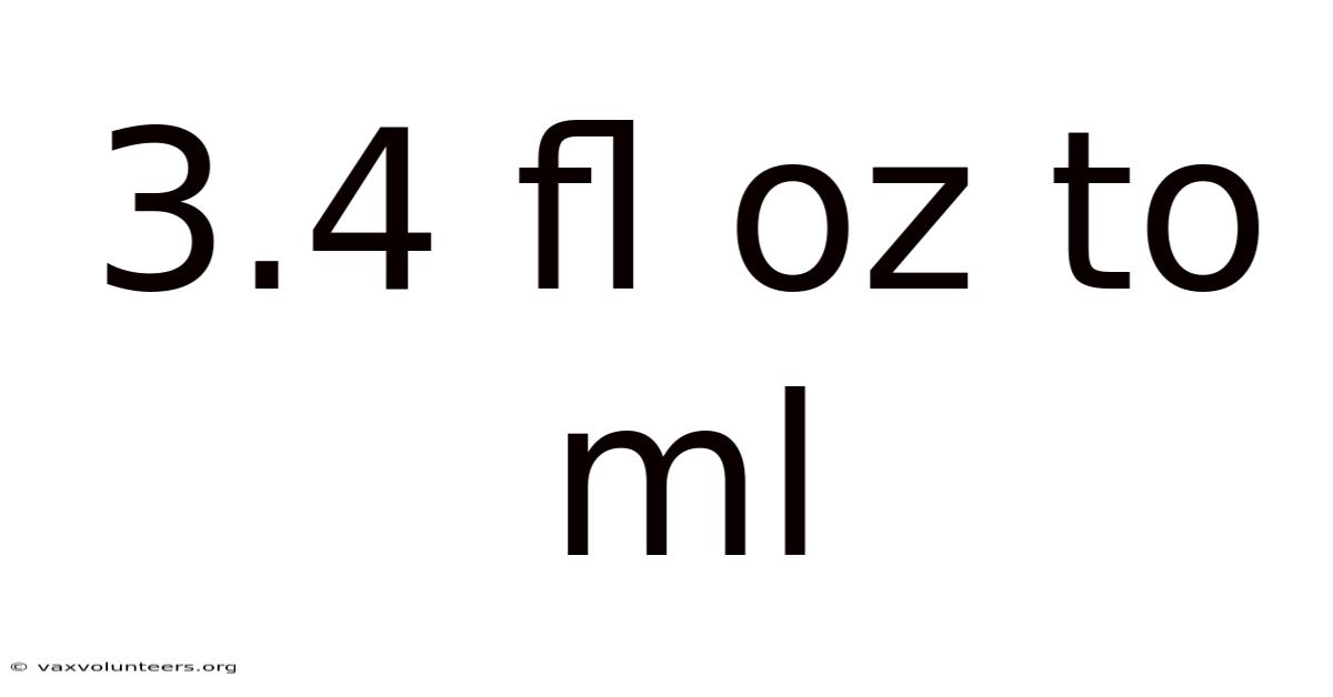 3.4 Fl Oz To Ml