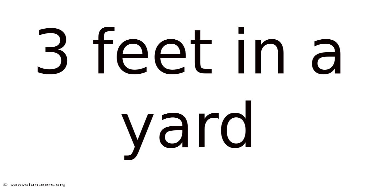 3 Feet In A Yard