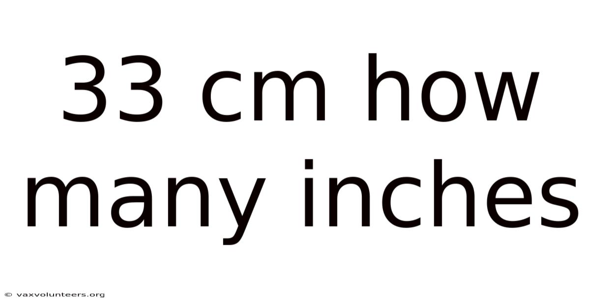 33 Cm How Many Inches