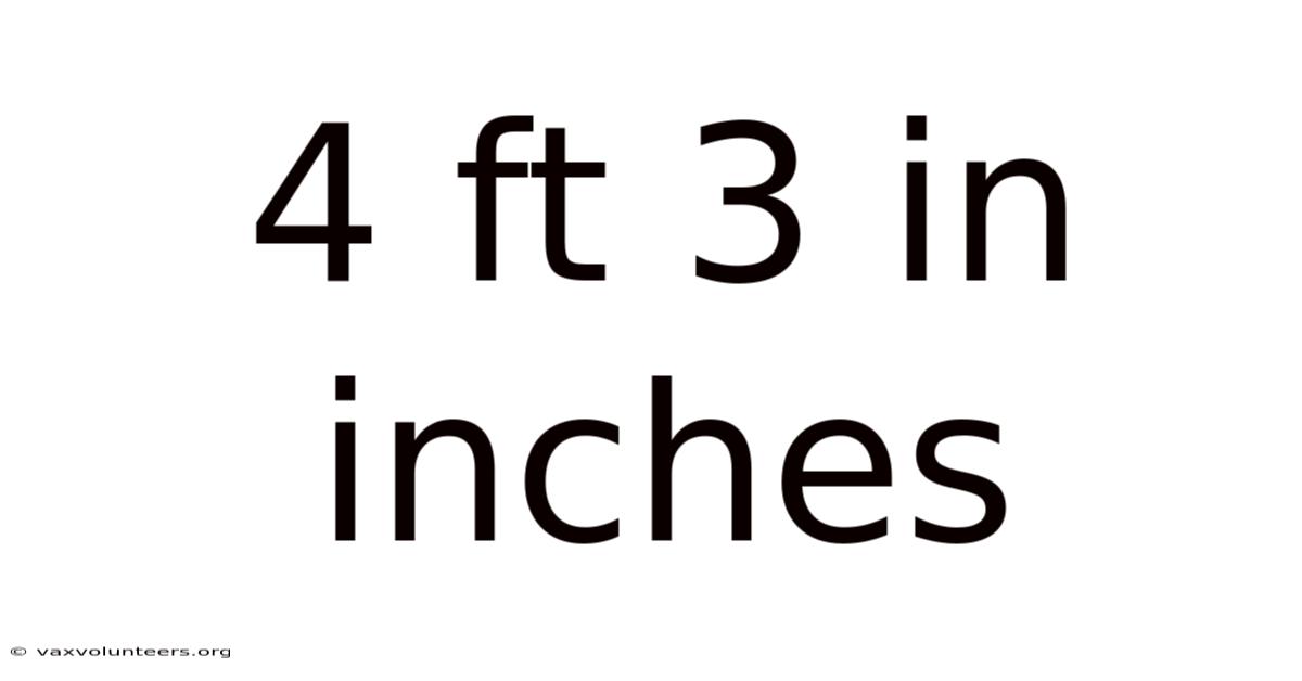 4 Ft 3 In Inches