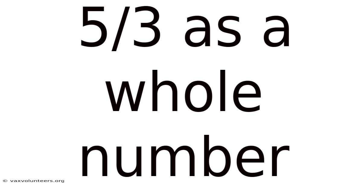 5/3 As A Whole Number