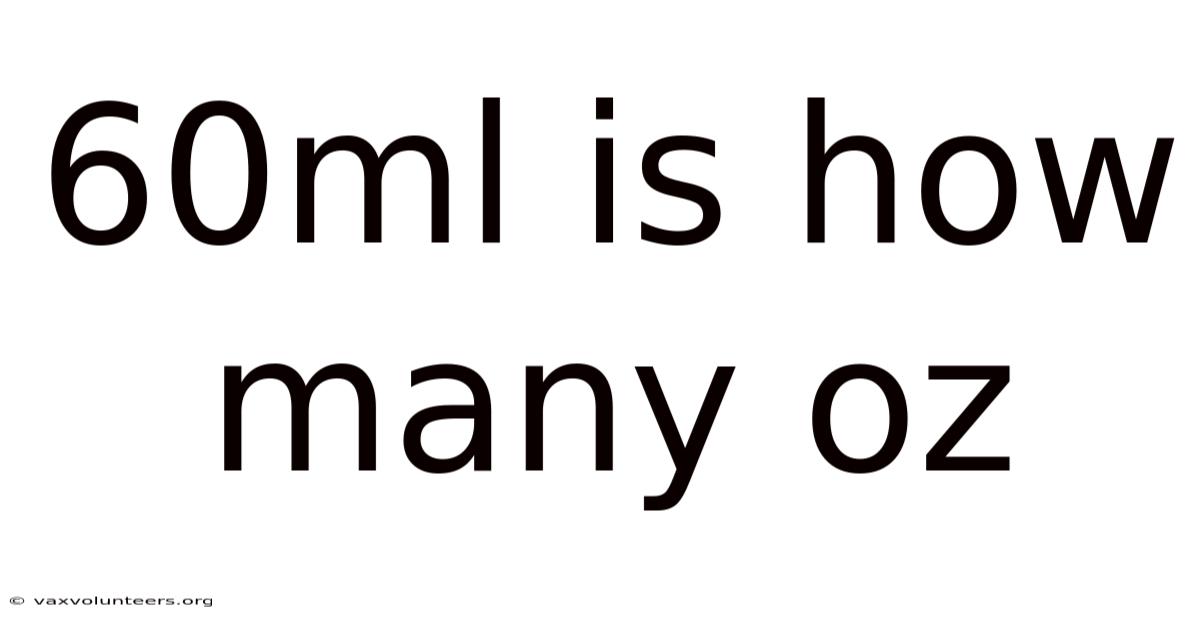 60ml Is How Many Oz