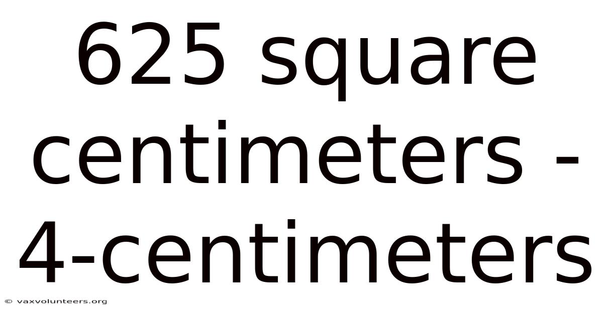 625 Square Centimeters - 4-centimeters