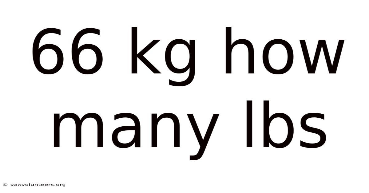 66 Kg How Many Lbs