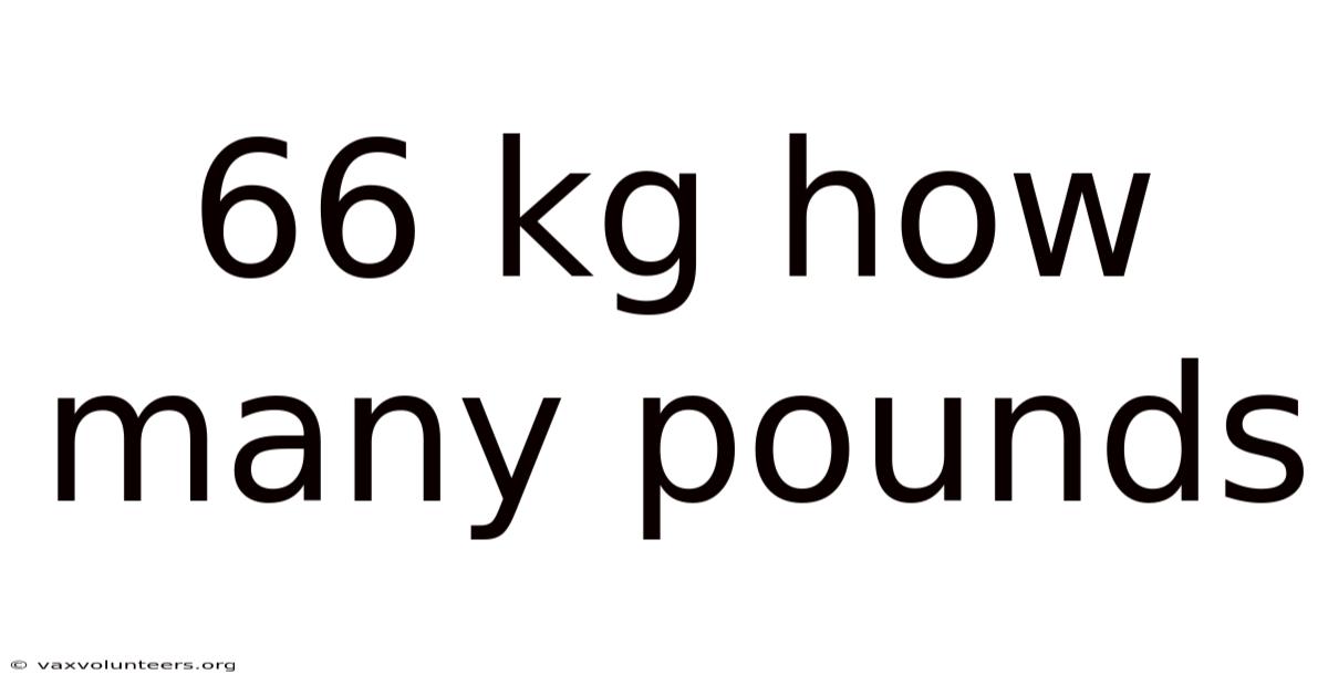 66 Kg How Many Pounds