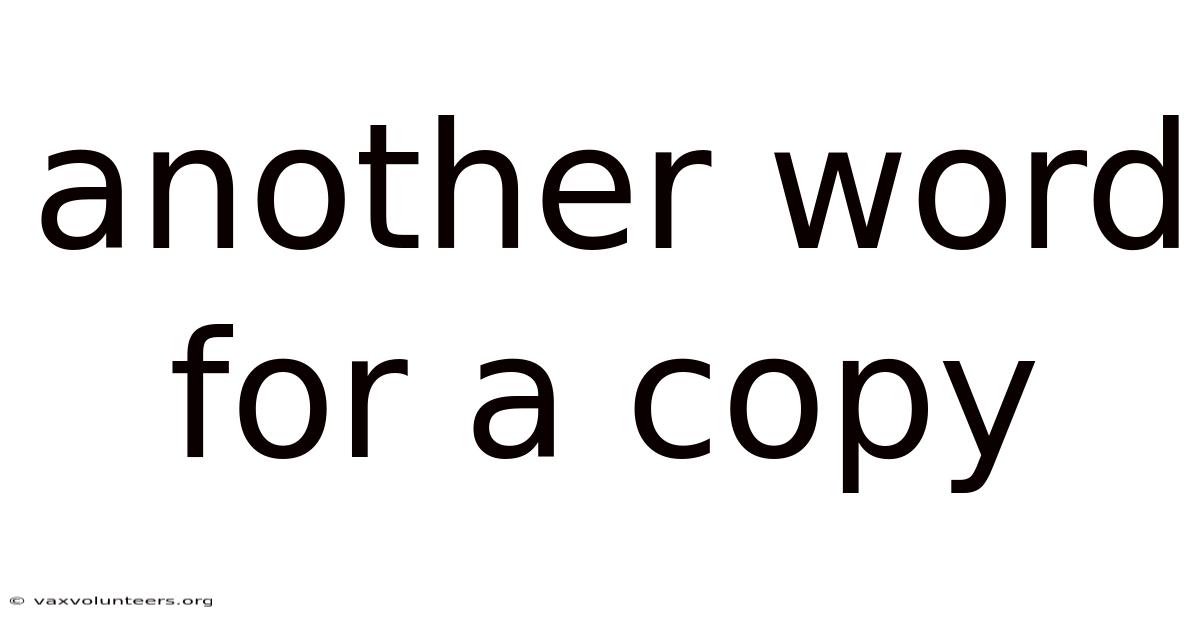 Another Word For A Copy