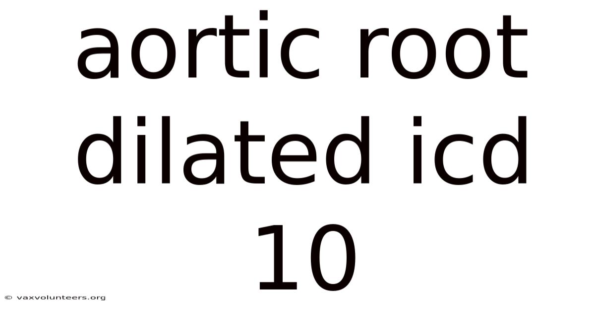 Aortic Root Dilated Icd 10