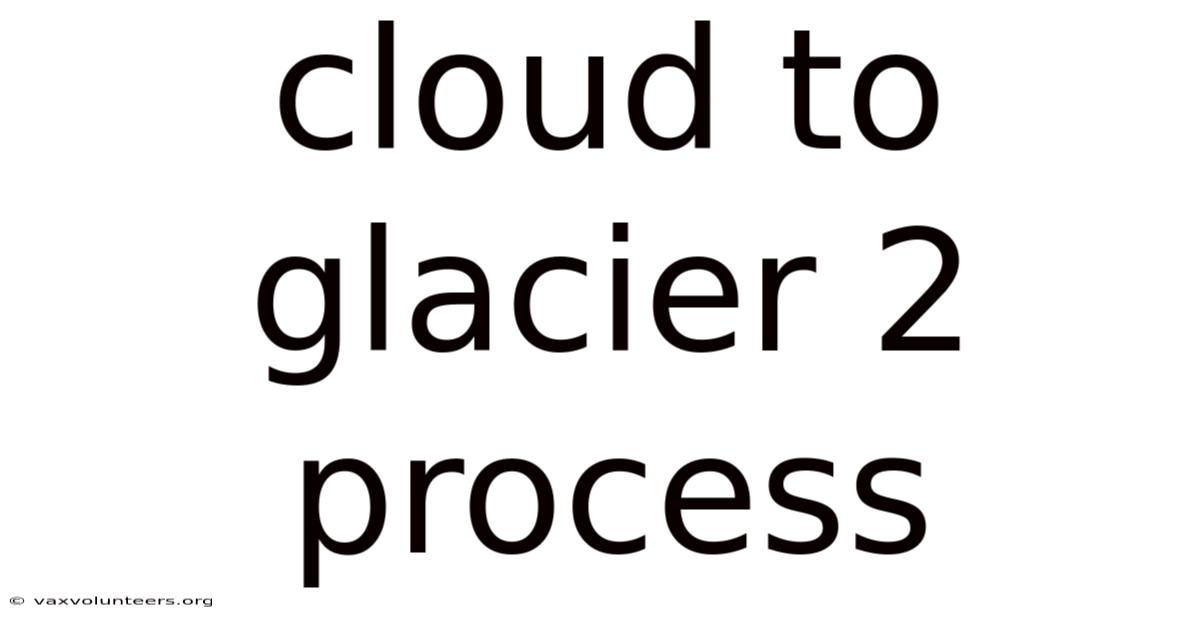 Cloud To Glacier 2 Process