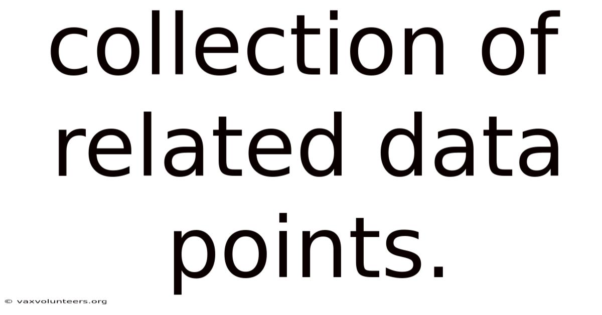 Collection Of Related Data Points.