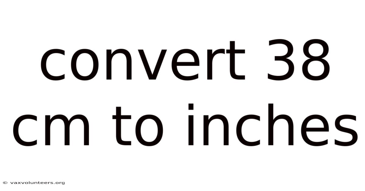Convert 38 Cm To Inches