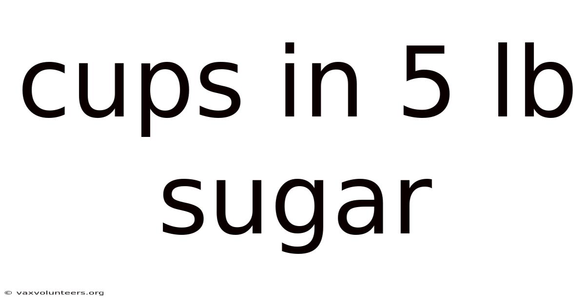 Cups In 5 Lb Sugar