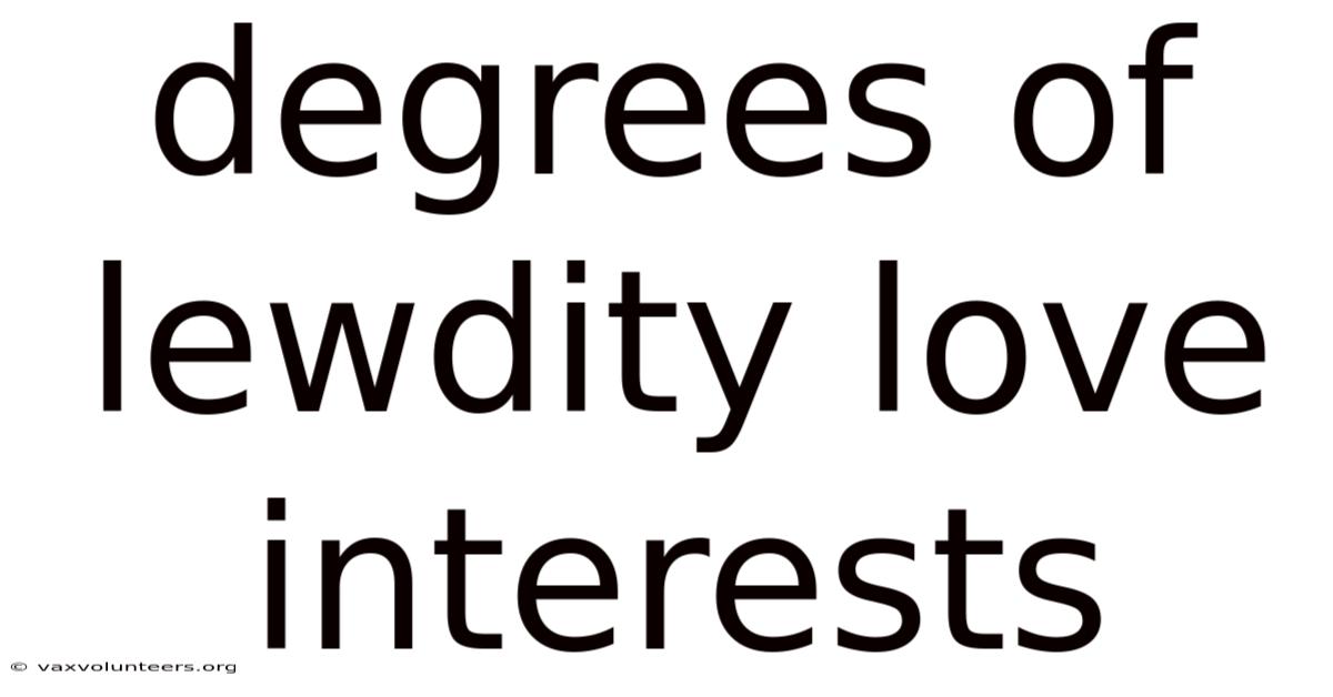 Degrees Of Lewdity Love Interests