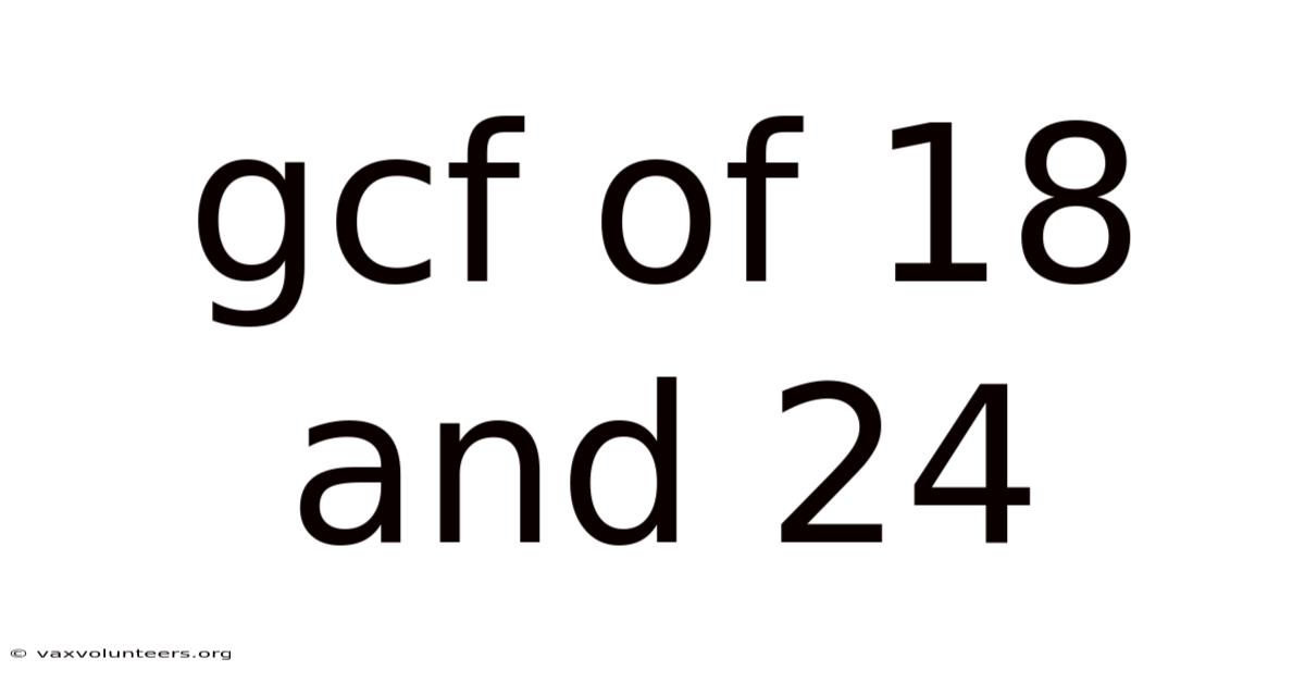 Gcf Of 18 And 24