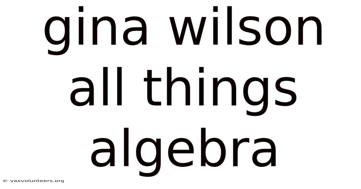 Gina Wilson All Things Algebra
