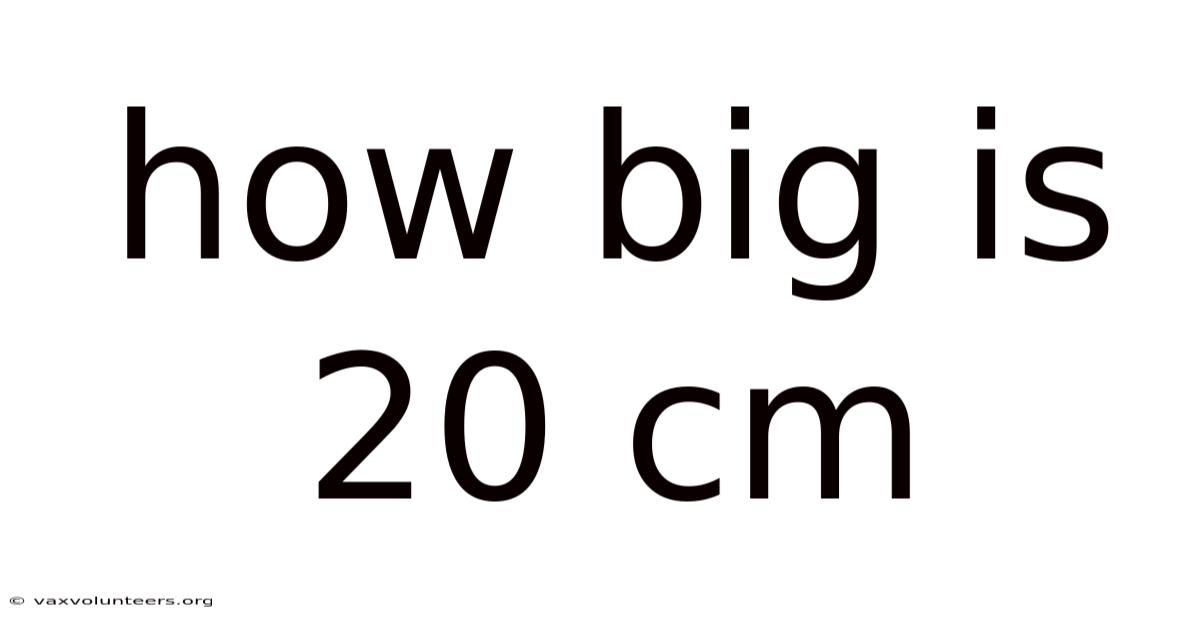 How Big Is 20 Cm
