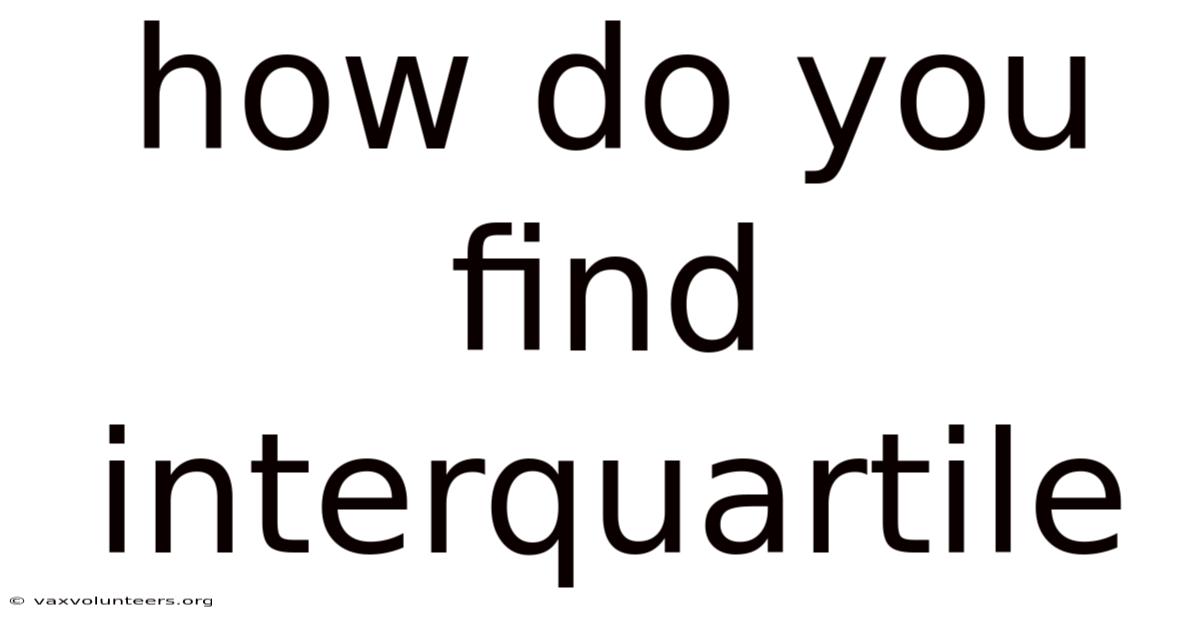 How Do You Find Interquartile