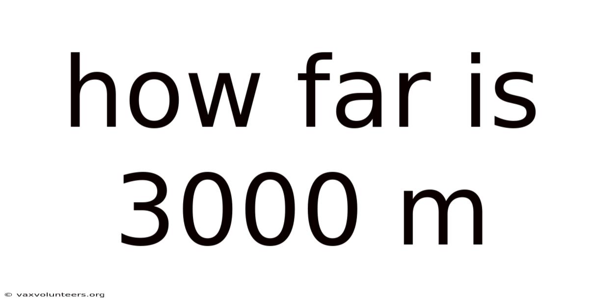 How Far Is 3000 M