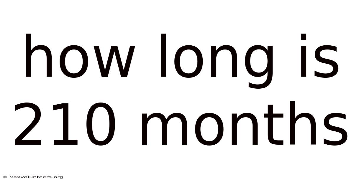 How Long Is 210 Months