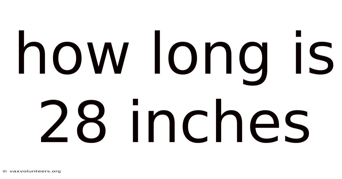 How Long Is 28 Inches