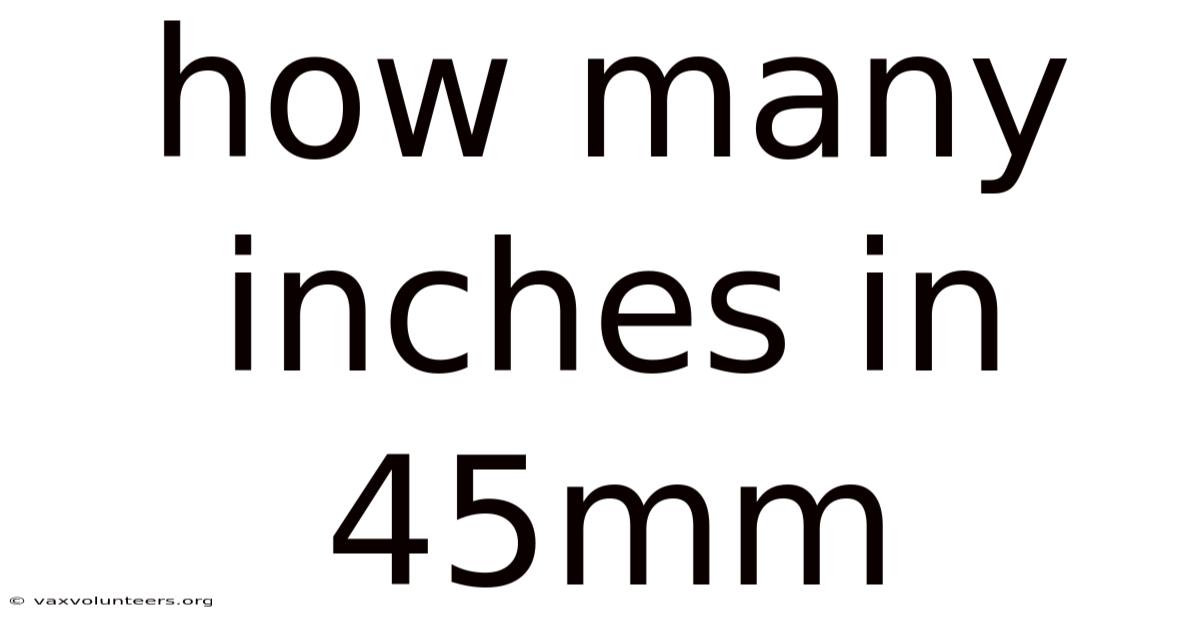 How Many Inches In 45mm