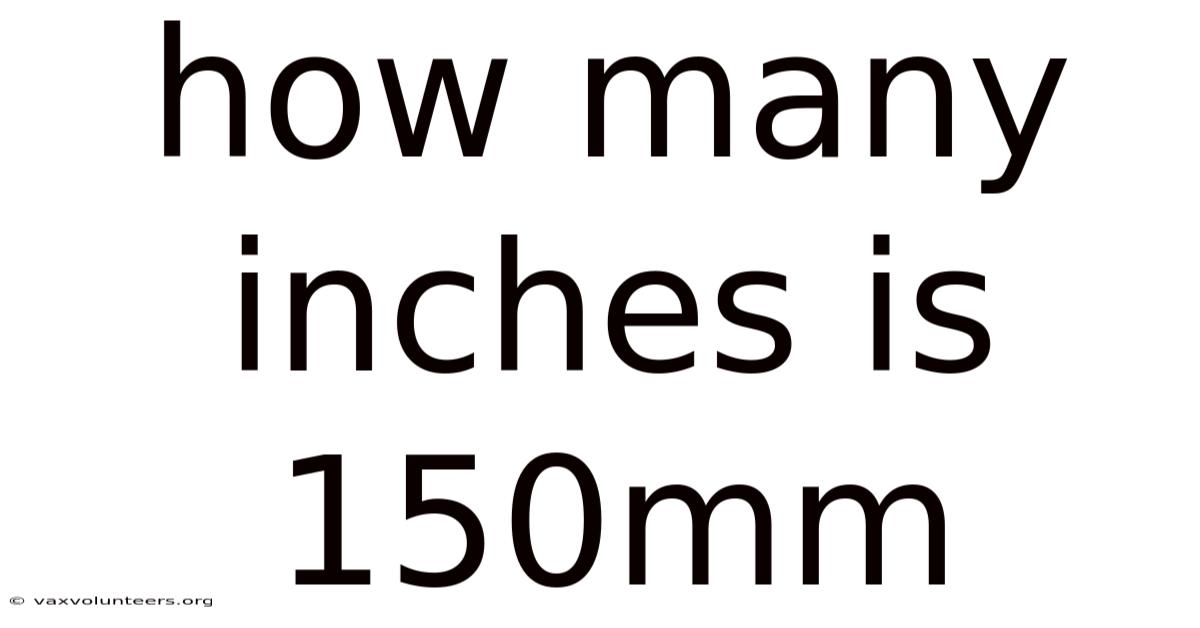 How Many Inches Is 150mm
