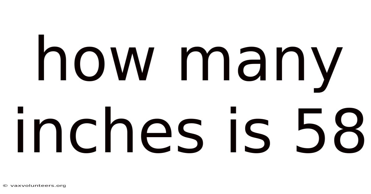 How Many Inches Is 58