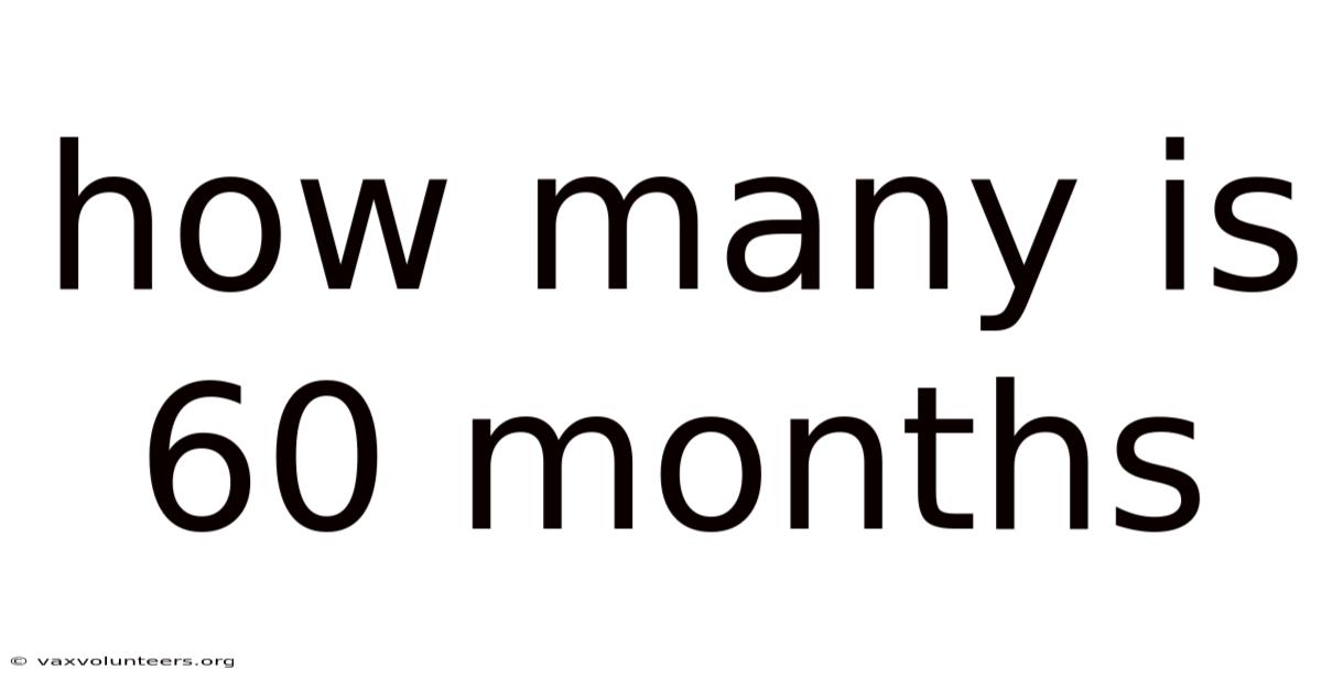 How Many Is 60 Months