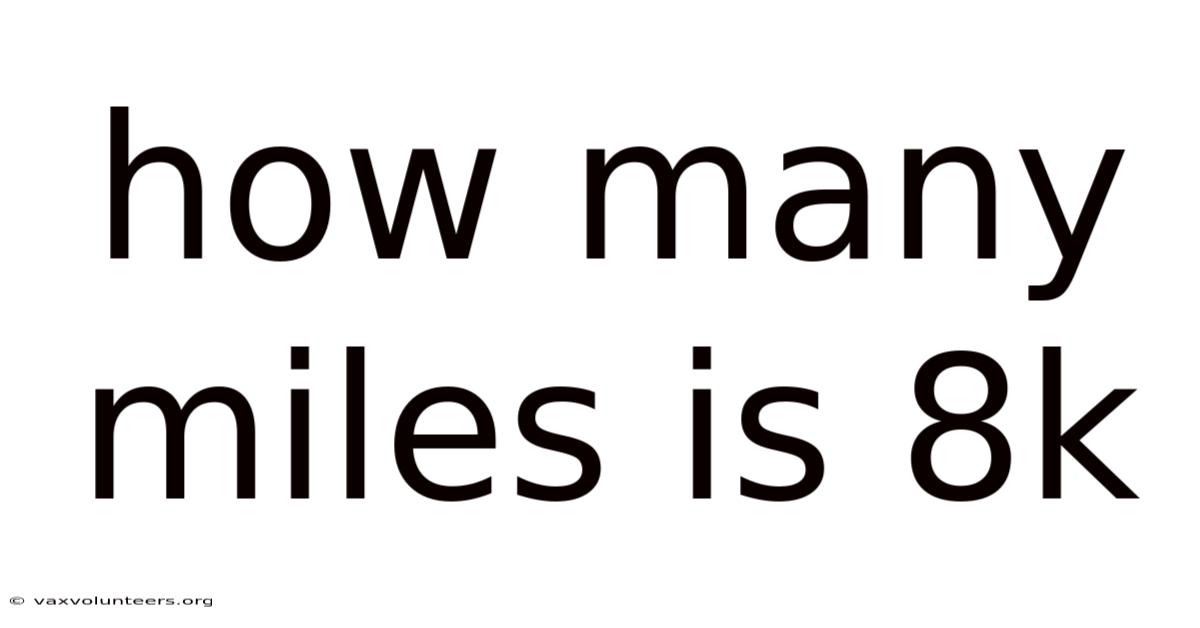 How Many Miles Is 8k