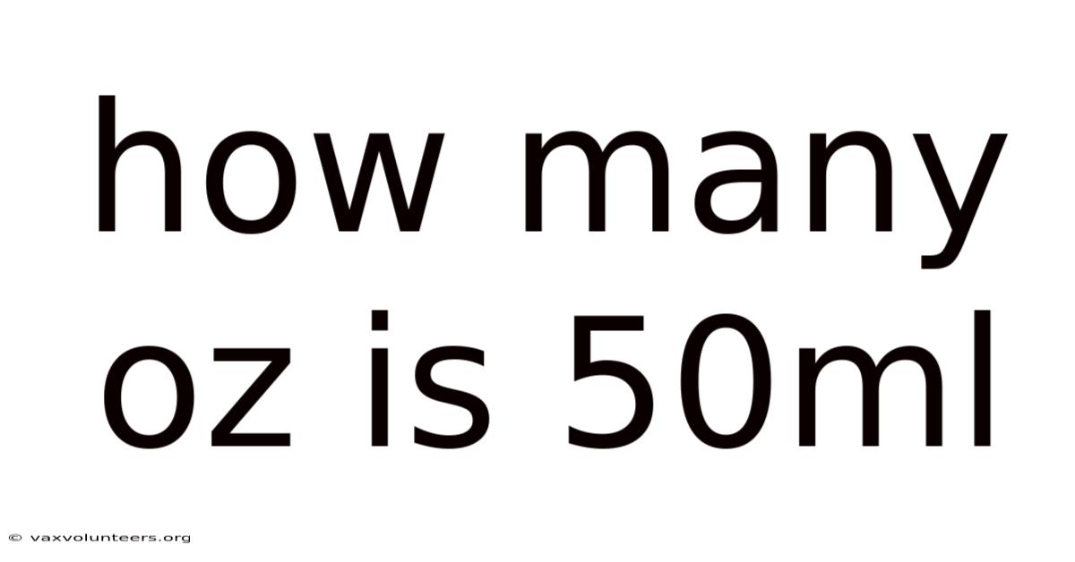 How Many Oz Is 50ml