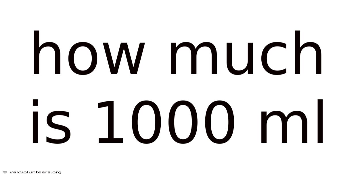How Much Is 1000 Ml