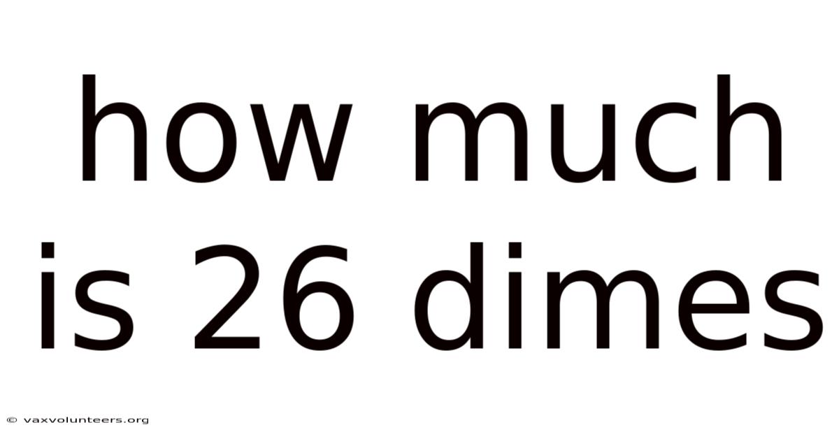 How Much Is 26 Dimes