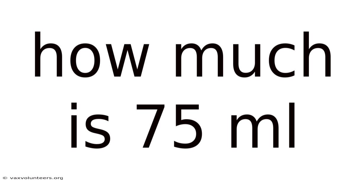 How Much Is 75 Ml