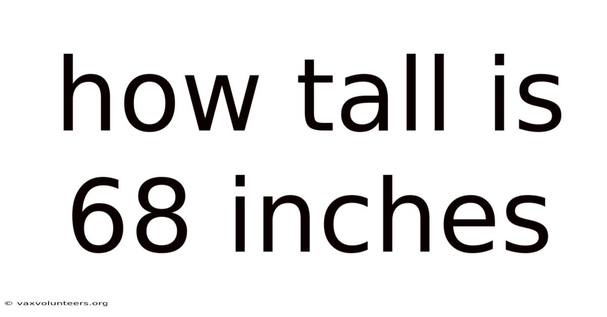How Tall Is 68 Inches