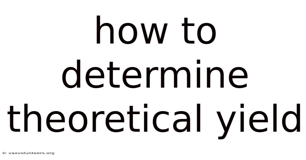 How To Determine Theoretical Yield