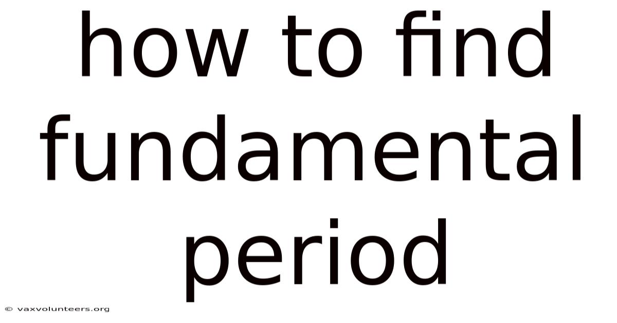 How To Find Fundamental Period