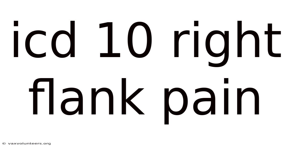 Icd 10 Right Flank Pain