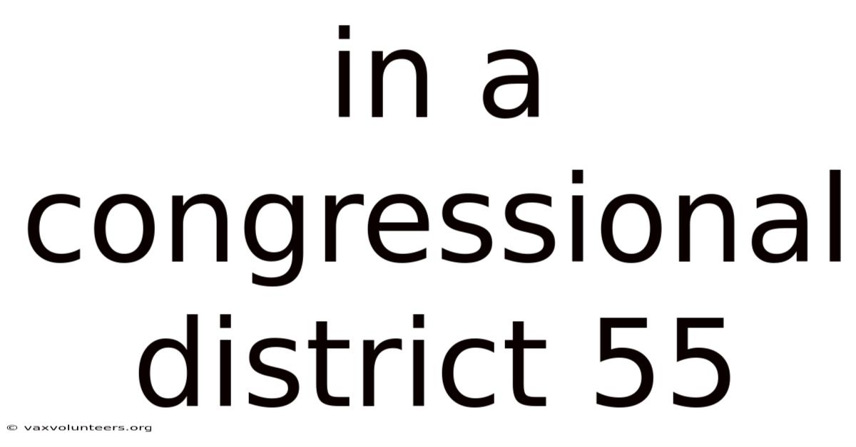 In A Congressional District 55