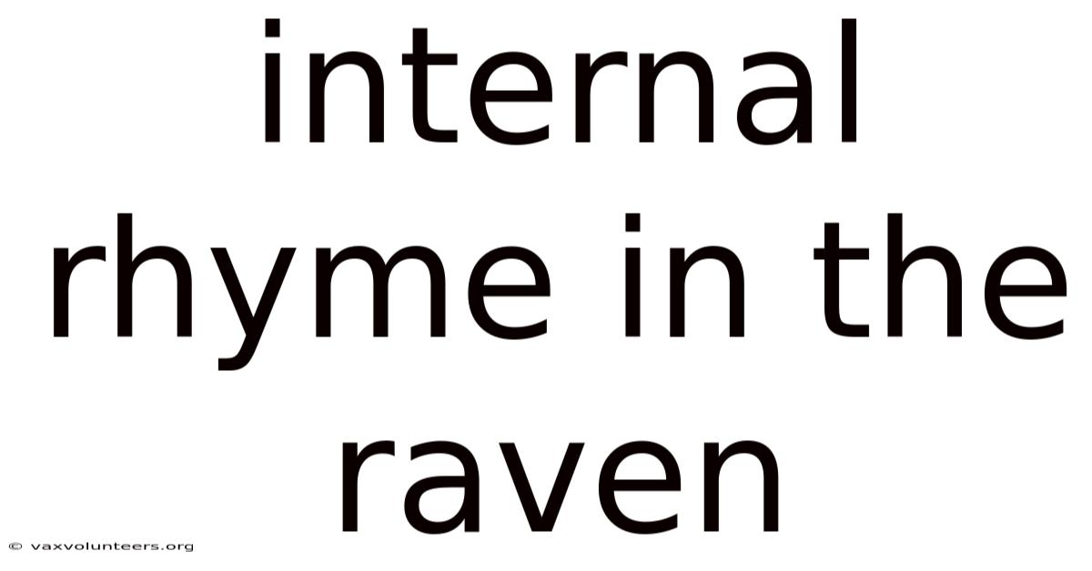 Internal Rhyme In The Raven