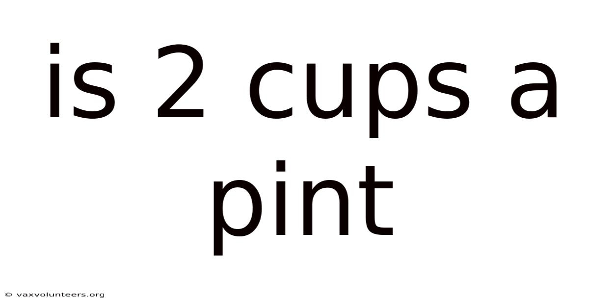 Is 2 Cups A Pint