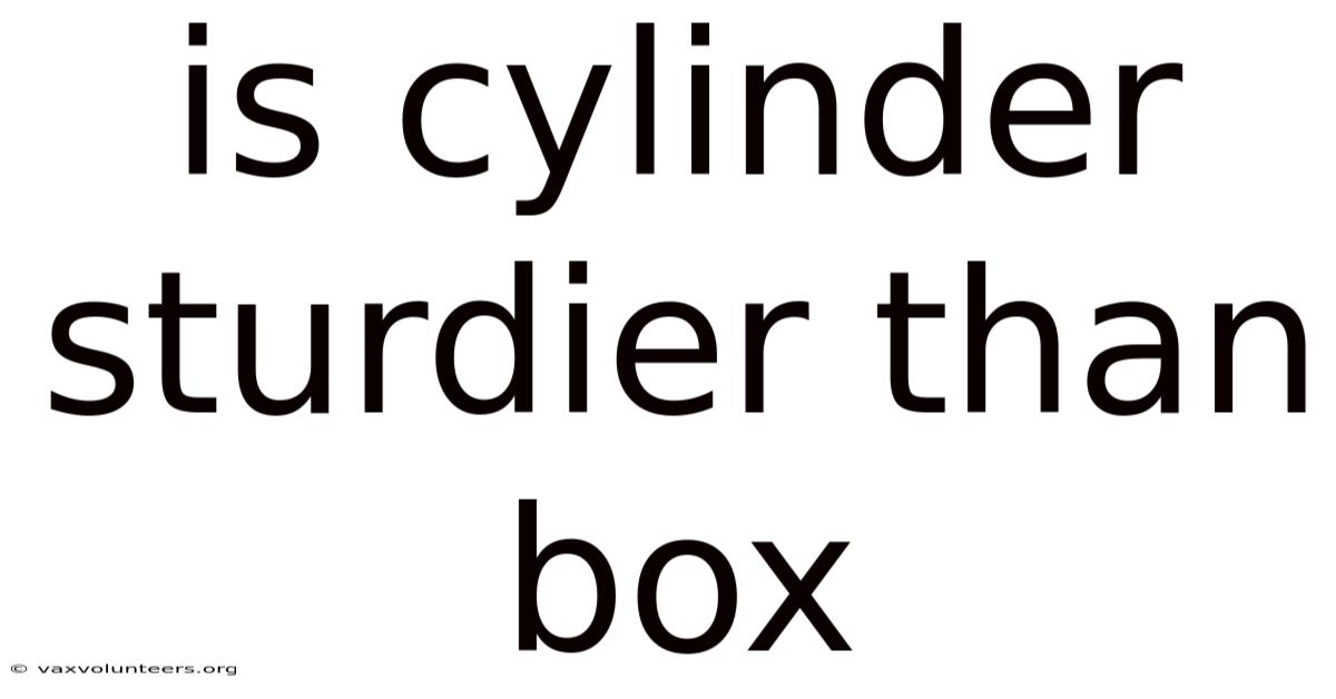 Is Cylinder Sturdier Than Box