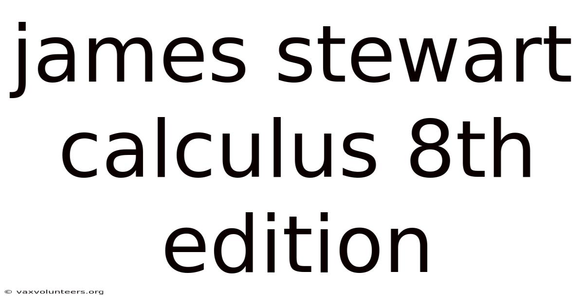 James Stewart Calculus 8th Edition