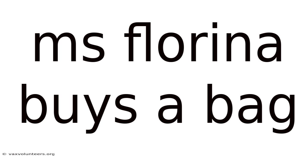 Ms Florina Buys A Bag